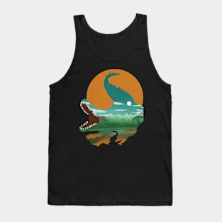 Crocodile landscape Tank Top